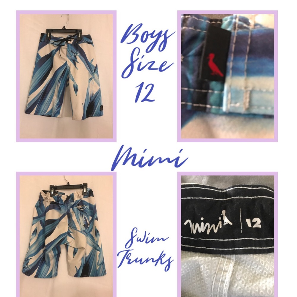 🎈$6 if bundled Mimi boys trunks size 12 like new